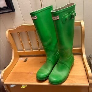 Hunter Vibrant Green Waterproof Boots
